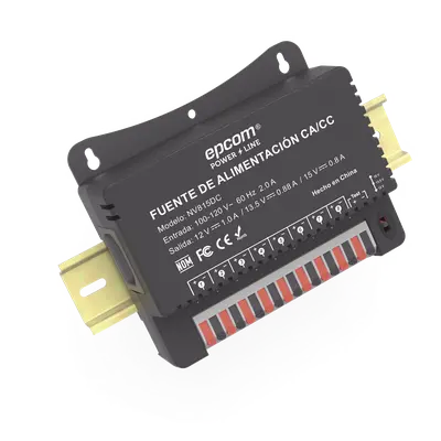 Fuente de Poder / 8 Canales / 12/13.5/15 Vcc Ajustables / 8 A / 96 W / Montaje en Pared - Imagen 2