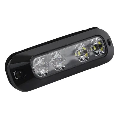 Luz Auxiliar LED / 4 LEDs Bicolor Rojo/Claro / 22 Patrones de Destello / 12-24 VCC / Instalación Interior y Exterior / IP Resistente - Imagen 2