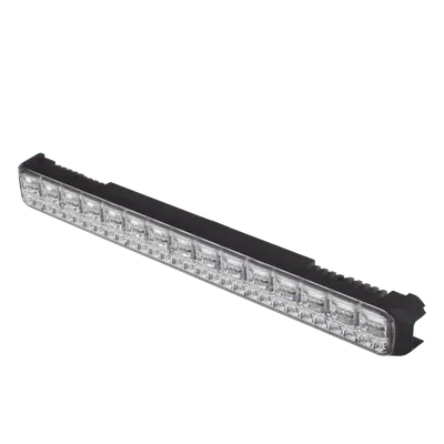 Luz Auxiliar LED / 45 LEDs Tricolor Rojo/Azul/Blanco / 12-24 VDC / Lente Transparente / SAE / 11.42" / Halo Rojo Multifuncional - Imagen 2