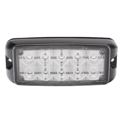 Luz de Advertencia LED / 10 LED / Rojo/Azul / 5x2 Pulgadas / 12-24 VDC / Montaje Superficial / IP Resistente al Agua / SAE Clase I - Imagen 4