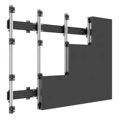 Riel de Aluminio / Longitud 1670 mm (65.7 ft) / Perfil 40 x 40 mm / Diseño Modular / 4 Direcciones de Montaje / Tapas Incluidas - Imagen 6