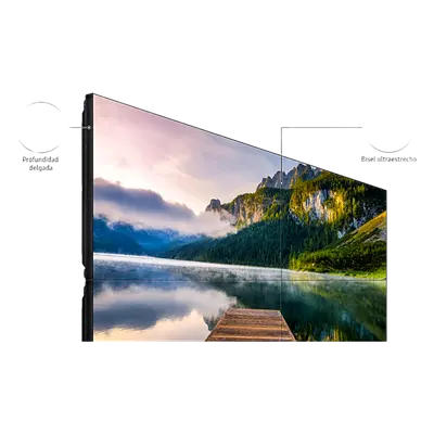 Kit Video Wall LCD 3x3 / 55" Full HD / 500 nits / 24/7 / Bisel 2.3mm / 164" diagonal / Montaje Peerless - Imagen 2