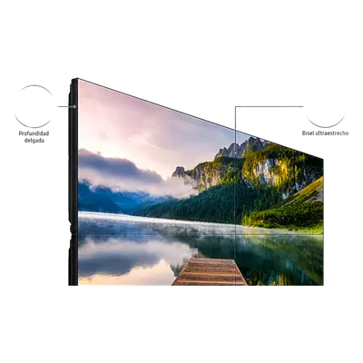 Kit Video Wall LCD 2x3 / 6 pantallas 55" / 116" diagonal / 500 nits / 24/7 / Daisy Chain DisplayPort / Montajes pared incluidos - Imagen 2