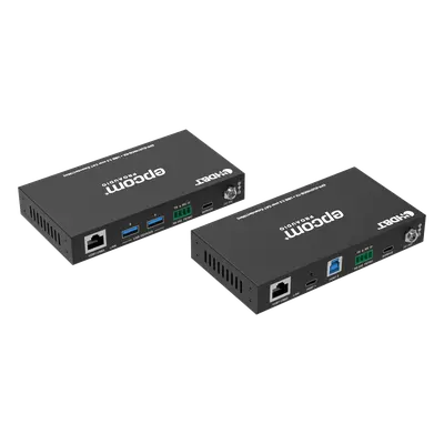 Extensor USB 3.2 Gen 1 / 100 m (328 ft) / CAT6a / 5 Gbps / 4x USB-A + 1x USB-C / PoC 24V Bidireccional / RS-232 / GPIO / API - Imagen 2