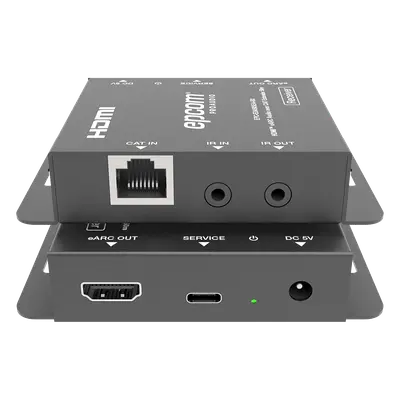 Extensor Audio HDMI eARC / 50 m (164 ft) / CAT5e/6 / Dolby Atmos / DTS-HD / IR Bidireccional / CEC Passthrough / Carcasa Metálica - Imagen 2
