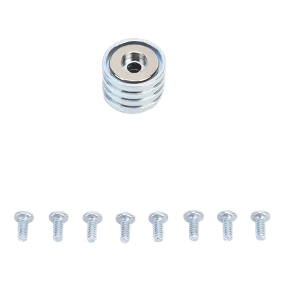 Kit de Montaje Magnético / Fuerza 26 lb (11.8 kg) / Copa 23.8 mm / Sin Taladrar / Compatible Enclosures Metálicos - Imagen 2