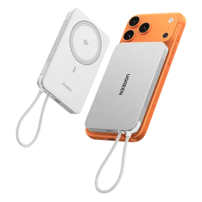 Banco de Energía / 10000 mAh / 30W USB-C PD+PPS / Cable USB-C Integrado 30W / Carga Inalámbrica Magnética 15W / Pantalla LED / 39.2 Wh - Imagen 2
