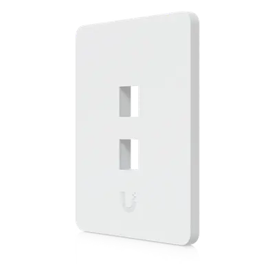 Placa Keystone Universal / 2 Puertos / Superficie Pintable / Montaje Vertical / 4 Piezas - Imagen 2