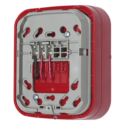 Base Inalámbrica Direccionable / Montaje en Pared / Salida 24 VDC / Red de Malla Swift / Color Rojo / UL y ULC Certificada - Imagen 3
