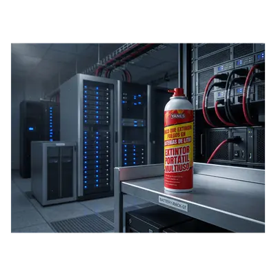Extintor Aerosol Portátil / 250 ml / Descarga 35 s / Alcance 2 m (6.6 ft) / Clases A, K y Li / Sin Flúor ni PFAS - Imagen 6