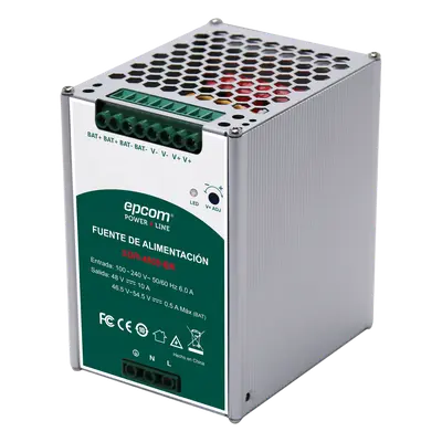 Fuente de Alimentación Industrial DIN Riel / 480 W / Salida 48 VCC 10 A / Eficiencia ≥93% / Carga de Batería / -20°C a 70°C - Imagen 3