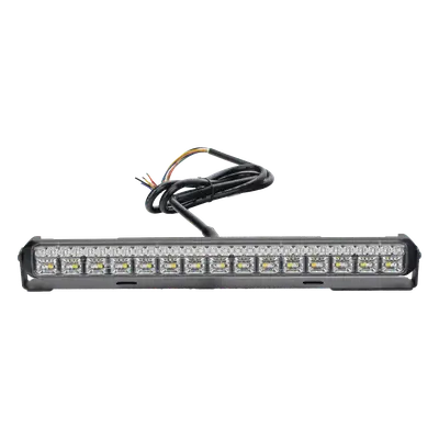 Luz Auxiliar LED / 45 LEDs Tricolor / 11.42" / Lente Transparente / SAE / 12-24 VDC / Halo Rojo - Imagen 3