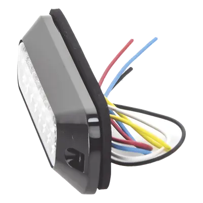 Luz Auxiliar LED / 4 LEDs Ultra Brillantes / 21 Patrones de Destello / 12-24 VCC / SAE J595 Clase I / Mica de Policarbonato Transparente - Imagen 3