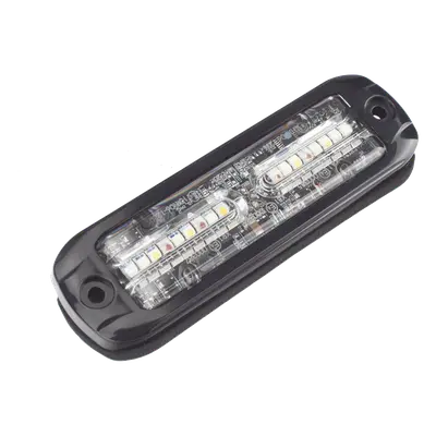 Luz LED de Advertencia Exterior / 18 LEDs Tricolor / Perfil Ultra Delgado / 12-24 VDC / Óptica 360° - Imagen 6