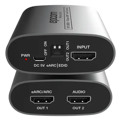 Extractor de Audio eARC HDMI / 18 Gbps / 4K HDR / Salidas Óptica y Coaxial Simultáneas / Audio HD 7.1 / Dolby Atmos y DTS:X / Diseño Compacto - Imagen 3