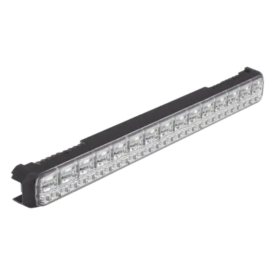 Luz Auxiliar LED / 45 LEDs Tricolor Rojo/Azul/Blanco / 12-24 VDC / Lente Transparente / SAE / 11.42" / Halo Rojo Multifuncional - Imagen 4
