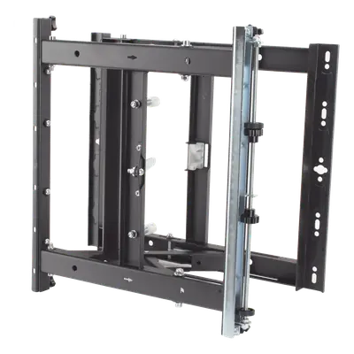 Soporte Modular para Pantallas / Altura Ajustable 200 a 1600 mm (7.9 a 63.0 in) / Ancho 600 mm (23.6 in) / Profundidad Ajustable 134 a 300 mm (5.3 a 11.8 in) / Montaje Horizontal y Vertical / Acero 10.2 mm - Imagen 8