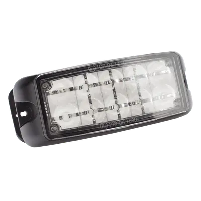 Luz de Advertencia LED / 10 LED / Rojo/Azul / 5x2 Pulgadas / 12-24 VDC / Montaje Superficial / IP Resistente al Agua / SAE Clase I - Imagen 8